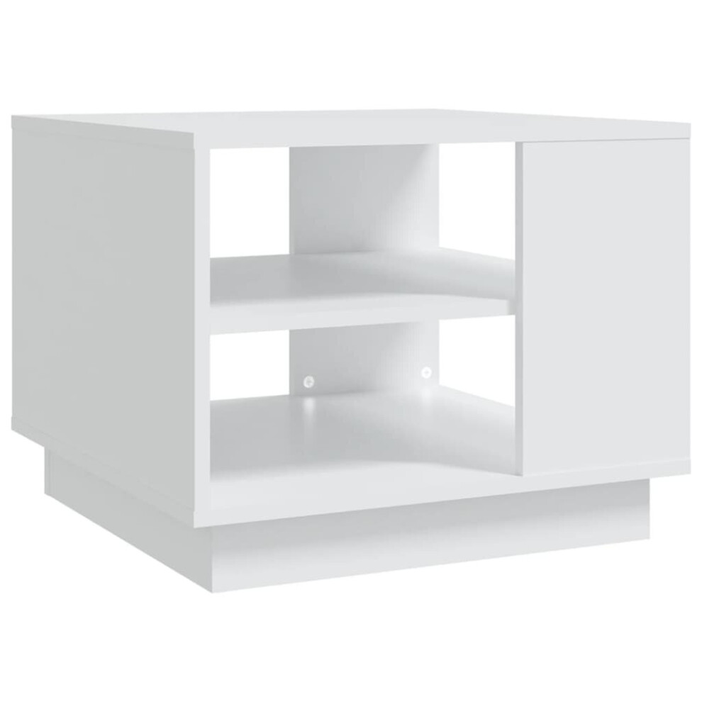 Vidaxl (White) Coffee Table Couch Table Hall End Center Accent Table Engineered Wood