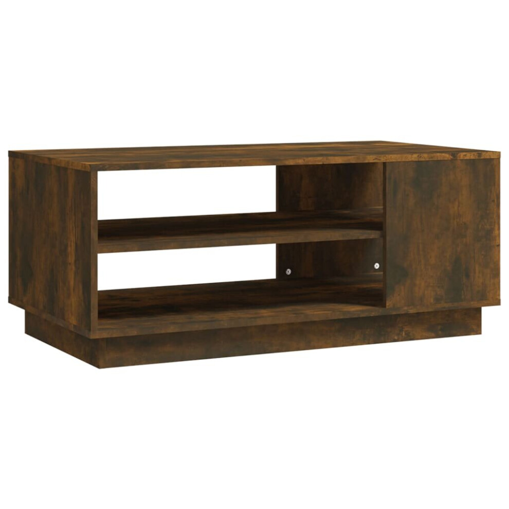 Vidaxl (Smoked Oak) Coffee Table Couch Table Hall End Center Accent Table Engineered Wood Brown