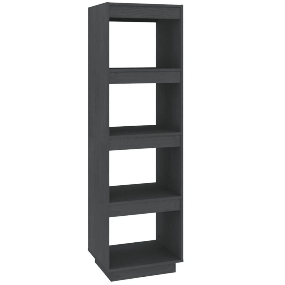 Vidaxl (Grey, 40 X 35 X 135 Cm) Solid Pinewood Book Cabinet/Room Divider Multi Colours Multi Sizes
