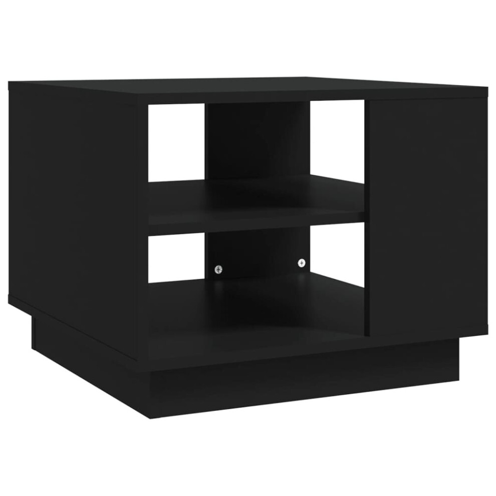 Vidaxl (Black) Coffee Table Couch Table Hall End Center Accent Table Engineered Wood
