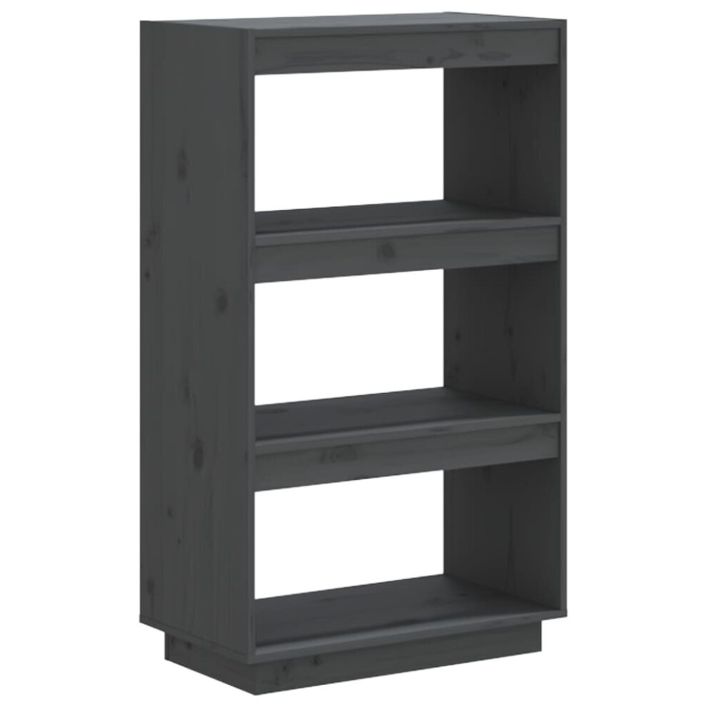 Vidaxl (Grey, 60 X 35 X 103 Cm) Solid Pinewood Book Cabinet/Room Divider Multi Colours Multi Sizes