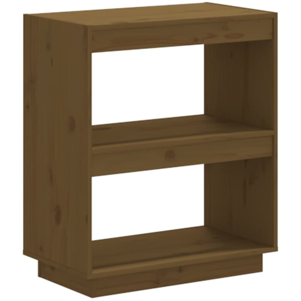 Vidaxl (Honey Brown, 60 X 35 X 71 Cm) Solid Pinewood Book Cabinet/Room Divider Multi Colours Multi Sizes