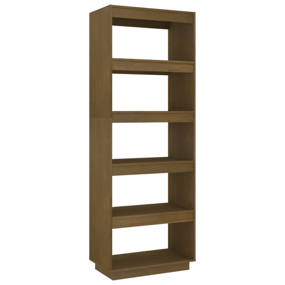 Vidaxl (Honey Brown, 60 X 35 X 167 Cm) Solid Pinewood Book Cabinet/Room Divider Multi Colours Multi Sizes