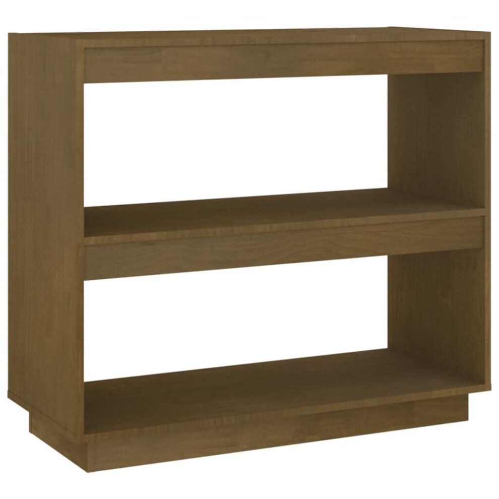 B&Q - Book Cabinet Honey Brown 80X35X71 Cm Solid Pinewood - Image 2