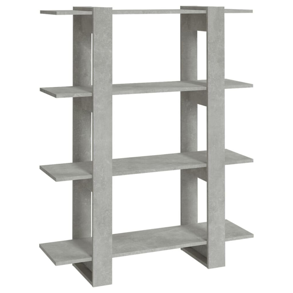 Vidaxl (Concrete ) Book Cabinet/Room Divider Room Partition Home Organiser Multi Colours Grey