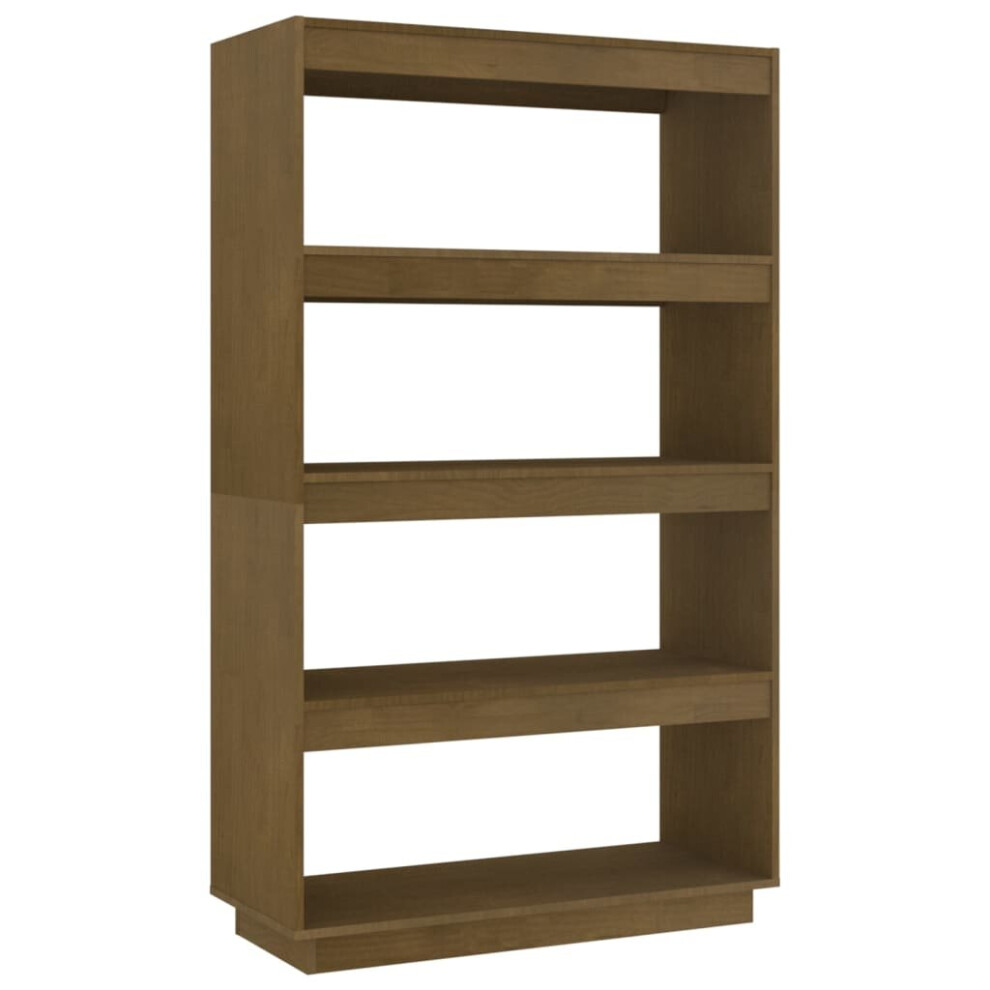 Vidaxl (Honey Brown, 80 X 35 X 135 Cm) Solid Pinewood Book Cabinet/Room Divider Multi Colours Multi Sizes