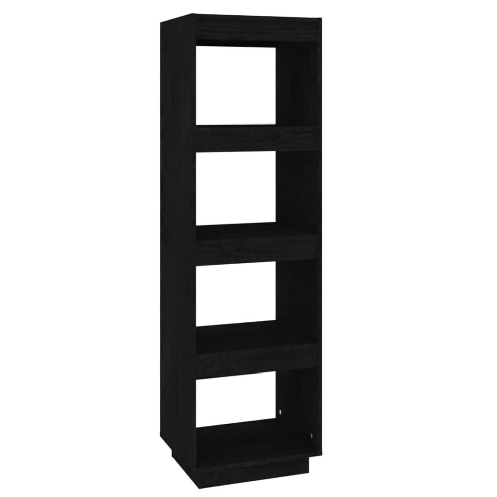 Vidaxl (Black, 40 X 35 X 135 Cm) Solid Pinewood Book Cabinet/Room Divider Multi Colours Multi Sizes