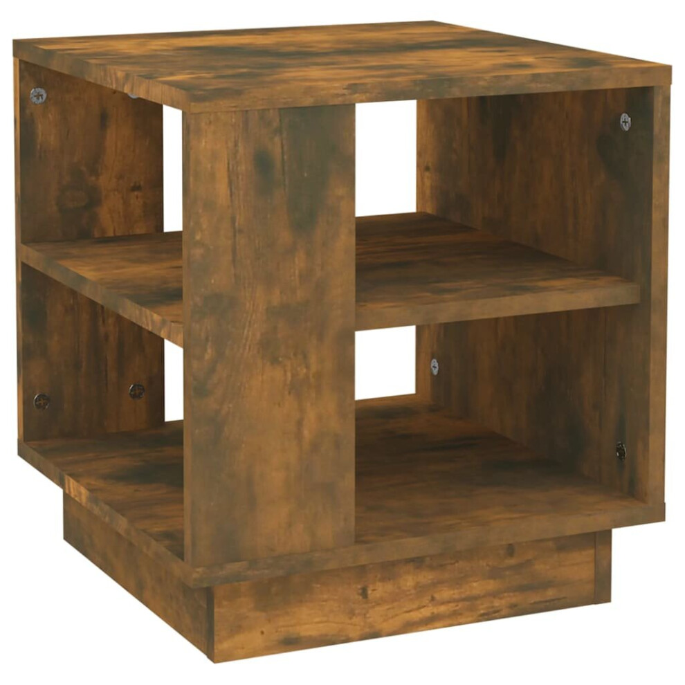 Vidaxl (Smoked Oak) Coffee Table Couch Table Hall End Center Accent Table Engineered Wood Brown