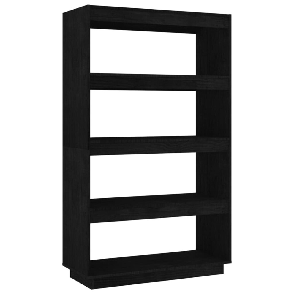 Vidaxl (Black, 80 X 35 X 135 Cm) Solid Pinewood Book Cabinet/Room Divider Multi Colours Multi Sizes