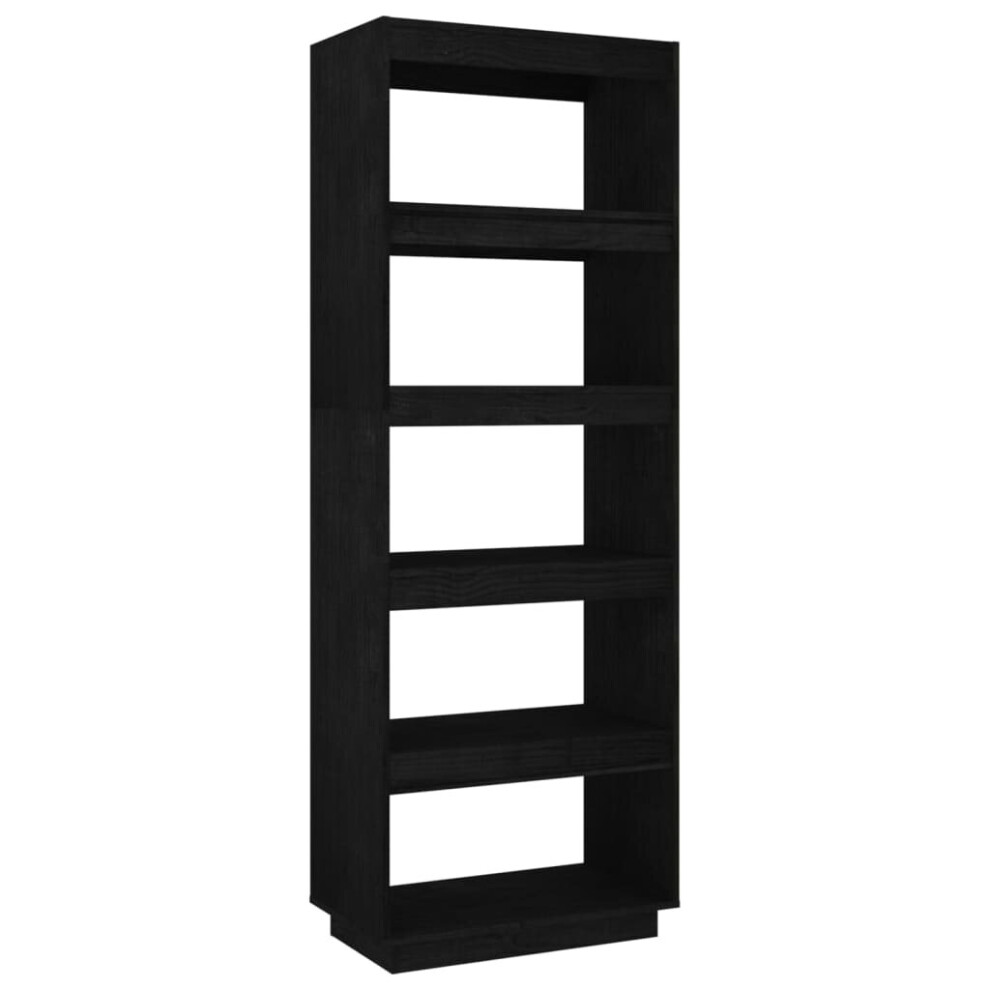 (black, 60 x 35 x 167 cm) vidaXL Solid Pinewood Book Cabinet/Room Divider Multi Colours Multi Sizes