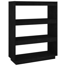 (black, 80 x 35 x 103 cm) vidaXL Solid Pinewood Book Cabinet/Room Divider Multi Colours Multi Sizes