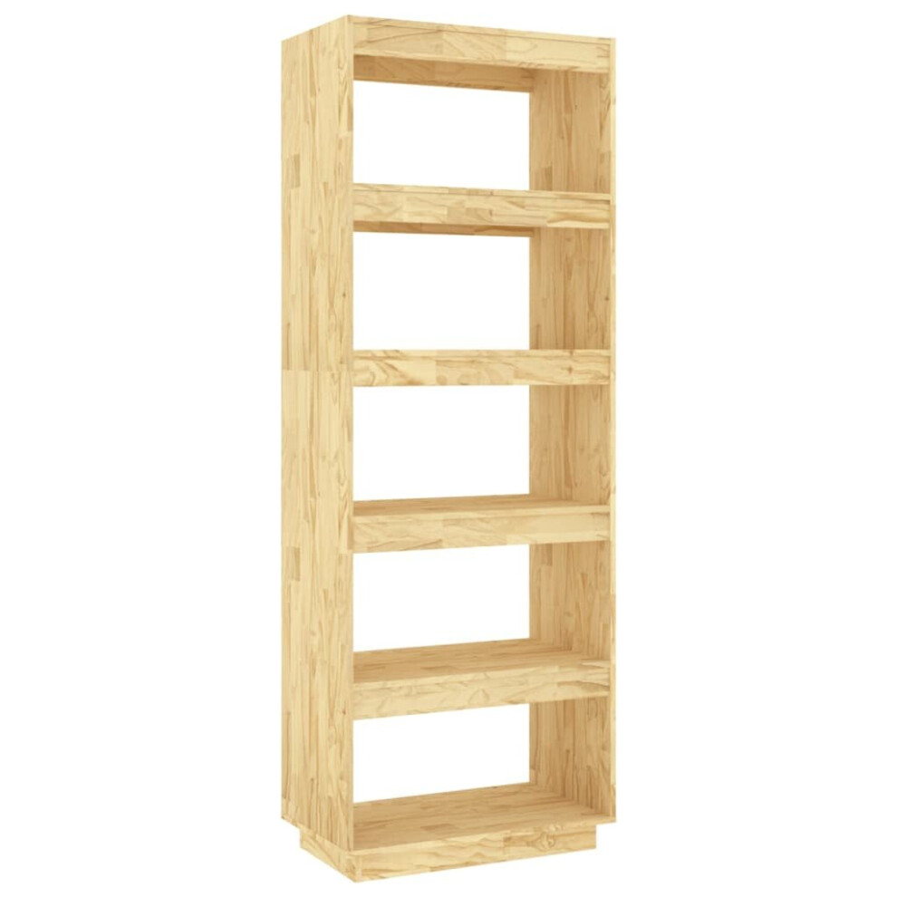 Vidaxl (Brown, 60 X 35 X 167 Cm) Solid Pinewood Book Cabinet/Room Divider Multi Colours Multi Sizes