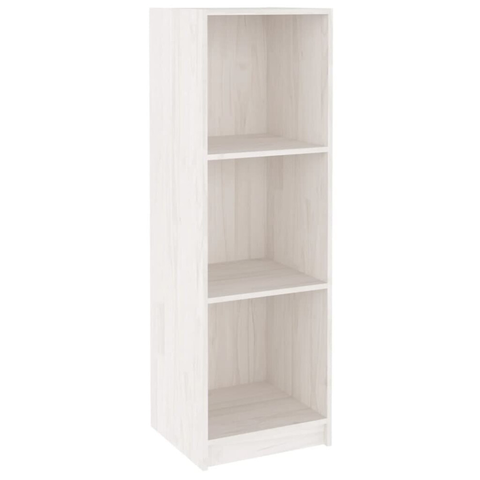 (white) vidaXL Solid Pinewood Book Cabinet/Room Divider Storage Rack Multi Colours