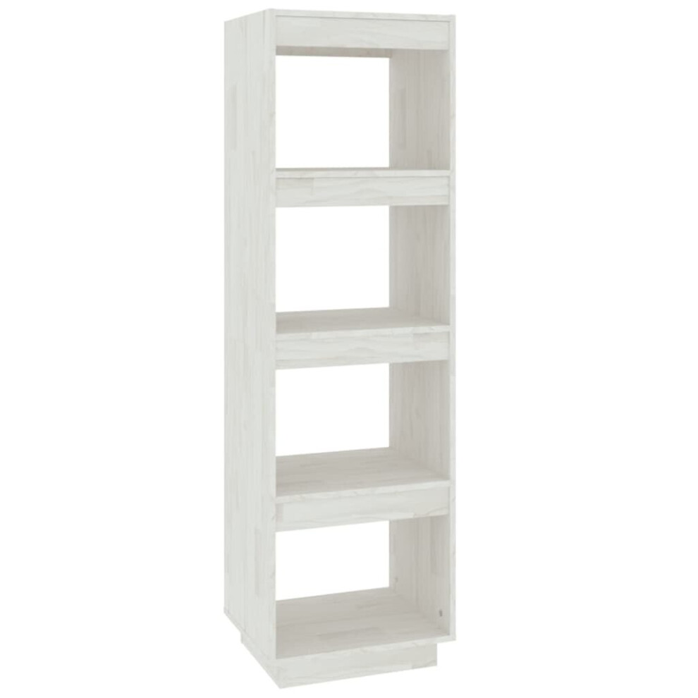 Vidaxl (White, 40 X 35 X 135 Cm) Solid Pinewood Book Cabinet/Room Divider Multi Colours Multi Sizes