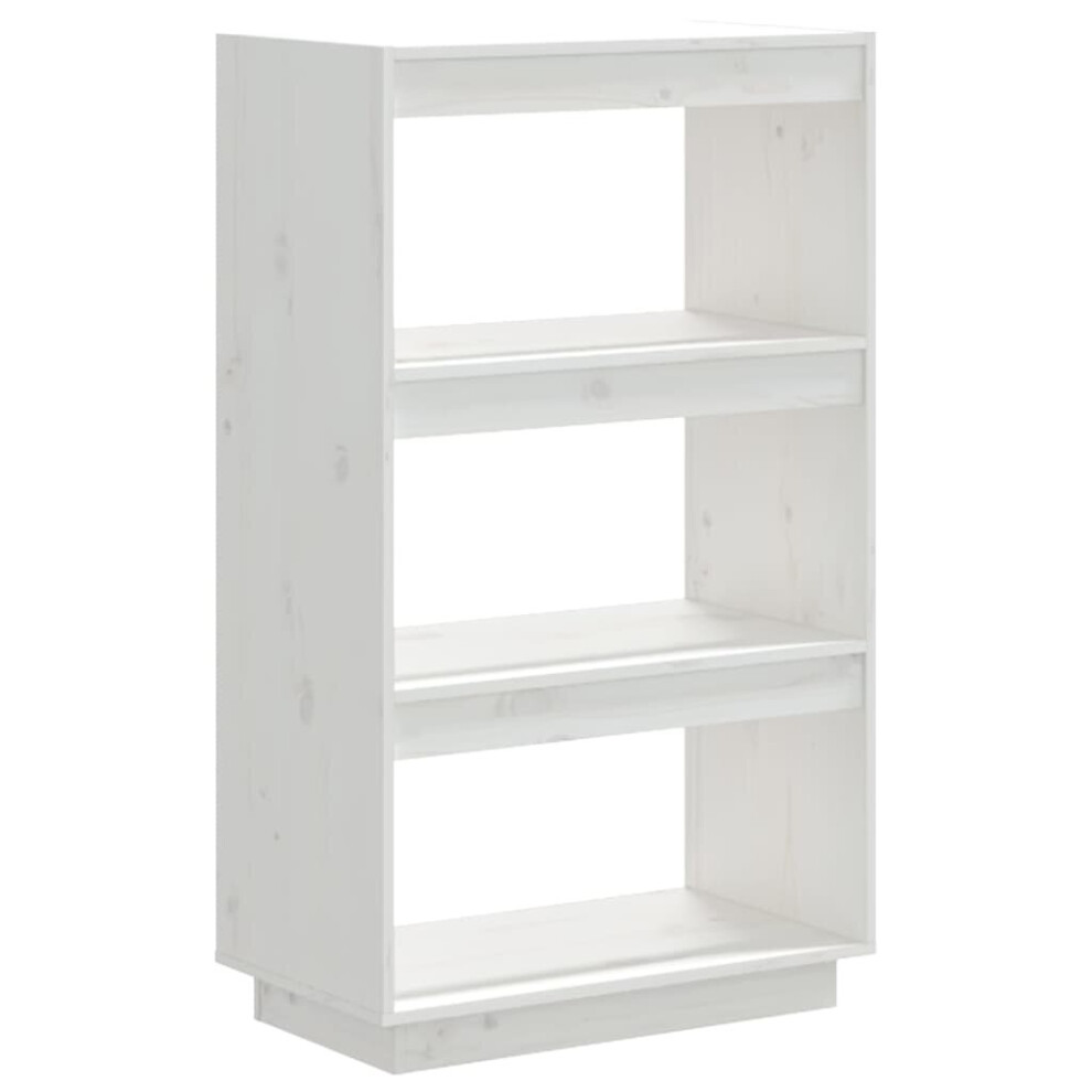 Vidaxl (White, 60 X 35 X 103 Cm) Solid Pinewood Book Cabinet/Room Divider Multi Colours Multi Sizes