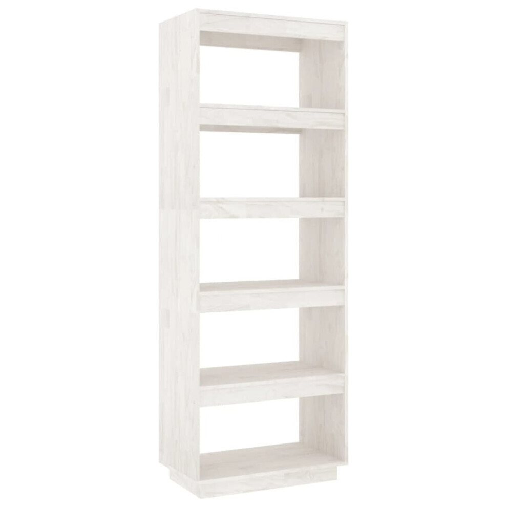 (white, 60 x 35 x 167 cm) vidaXL Solid Pinewood Book Cabinet/Room Divider Multi Colours Multi Sizes