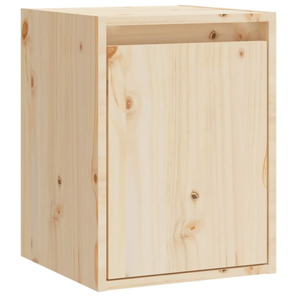 (brown, 1) vidaXL Wall Cabinet Hanging Storage Cabinet Wall Cupboard Solid Wood Pine