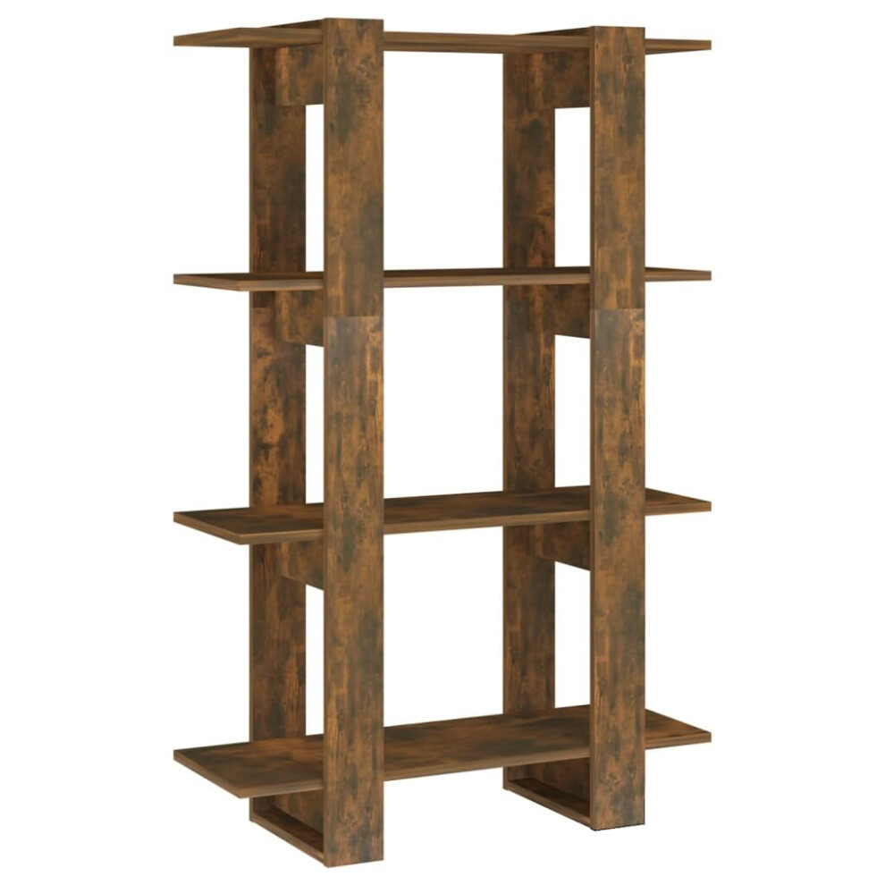 Vidaxl (Smoked Oak) Book Cabinet/Room Divider Bookcase Cabinet Book Shelf Multi Colours