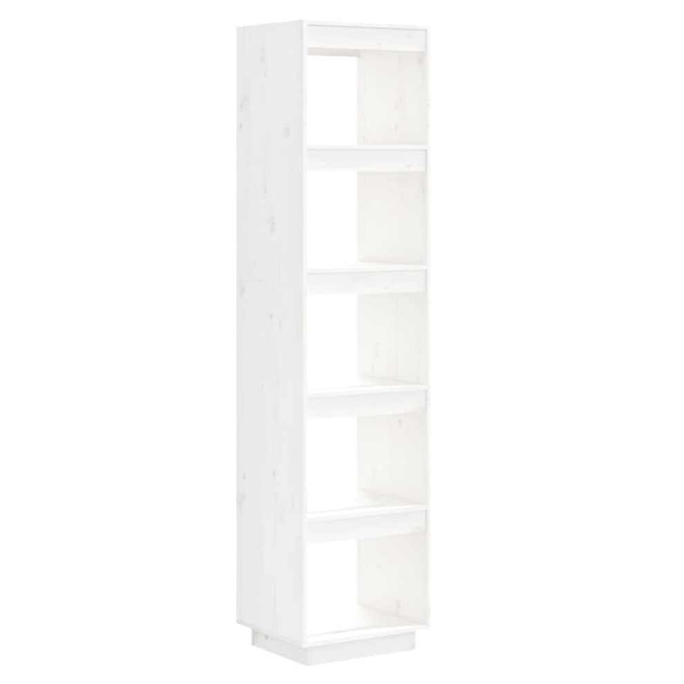 (white, 40 x 35 x 167 cm) vidaXL Solid Pinewood Book Cabinet/Room Divider Multi Colours Multi Sizes