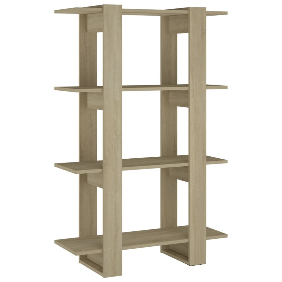 Vidaxl (Sonoma Oak) Book Cabinet/Room Divider Bookcase Cabinet Book Shelf Multi Colours
