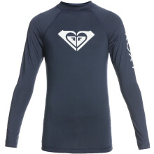 (8 Yrs, Mood Indigo) Roxy Girls Whole Hearted Long Sleeve UPF 50 Rash Vest Guard T-Shirt Top
