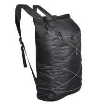 (Black) 23L Waterproof Backpack Lightweight Folding Swimming Moisture Proof Storage Bag Outdoor Camping Water Sport