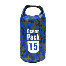 (Dark Blue) 15L Waterproof Bag Camping Rafting Storage Dry Bag Swimming Bag Lightweight Diving Floating Bag