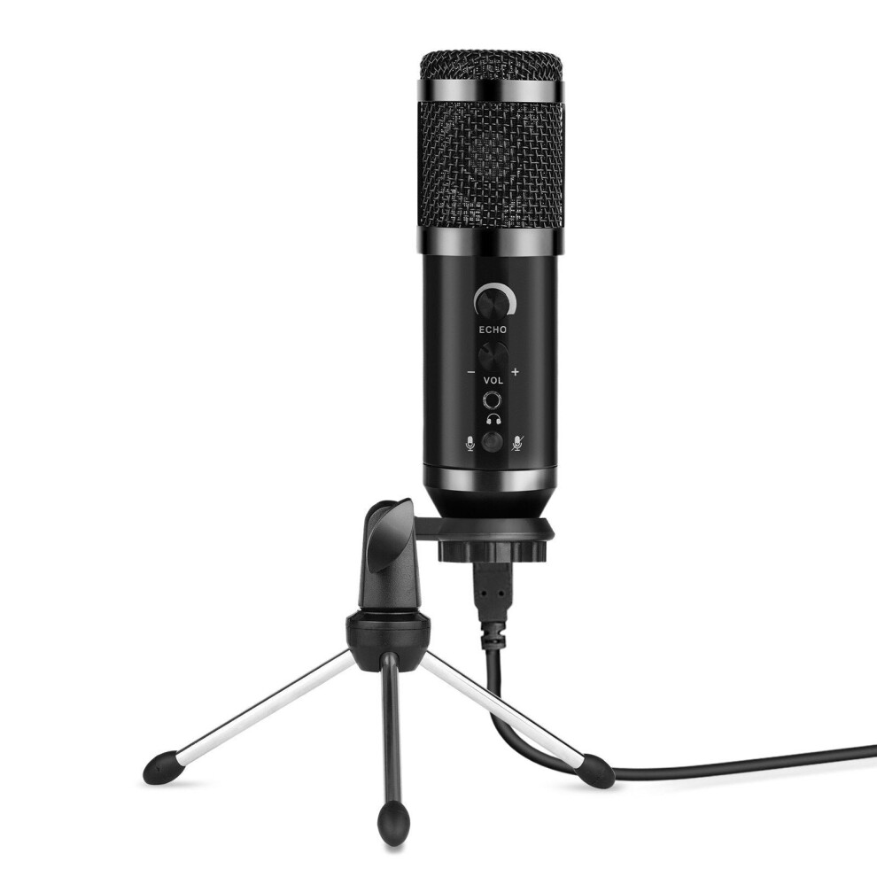 USB Condenser Microphone Wired Cardioid Pickup Pattern Mic