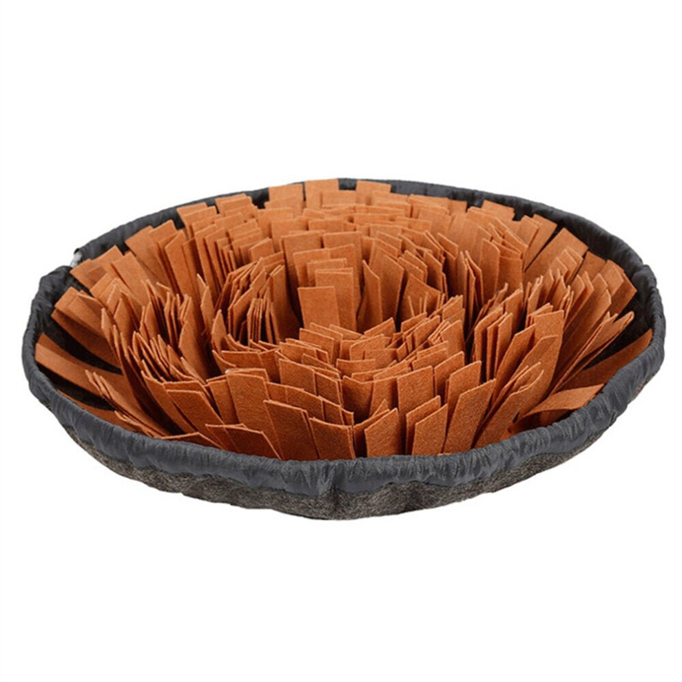 (Brown) Dog Snuffle Mat Dog Training Pet Mat Encourages Natural Foraging Durable Dog Nosework Mat Skills