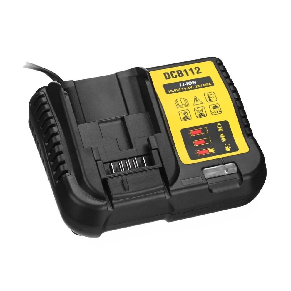 Li-ion Battery Charger 2A Charging Current For DEW 12V-18V DCB112 Power Tool