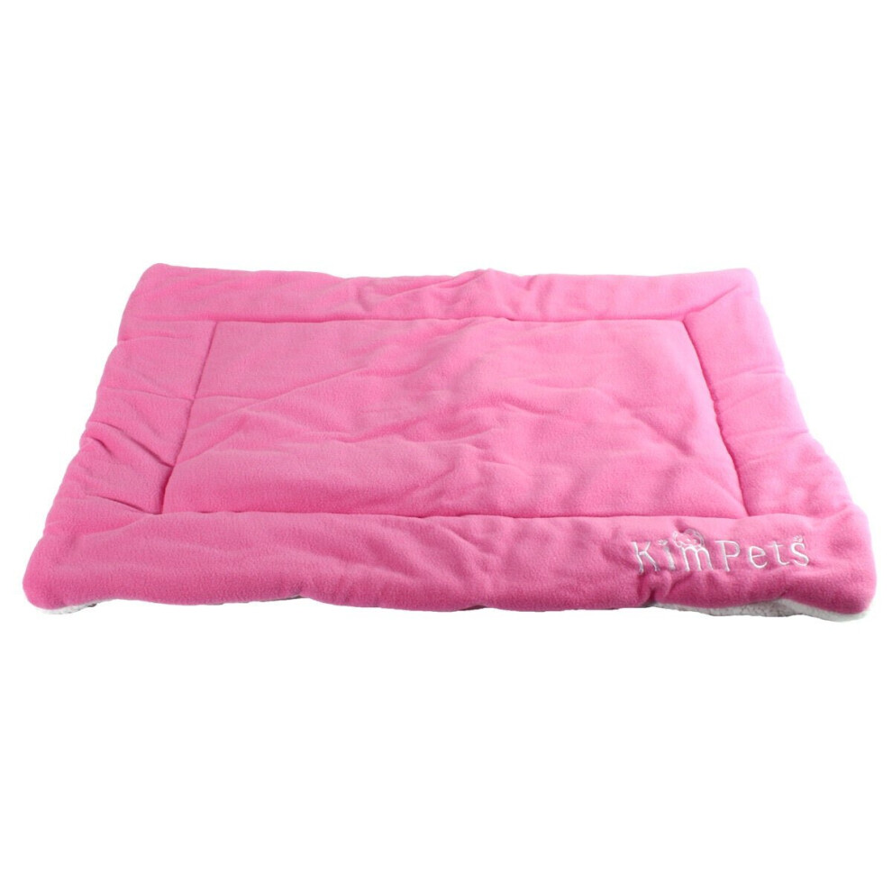 (Pink, S) Pet Cat Puppy Dog Warm Kennel Mat Washable Pet Cushion Mat