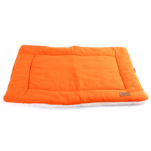 (Orange, S) Pet Cat Puppy Dog Warm Kennel Mat Washable Pet Cushion Mat