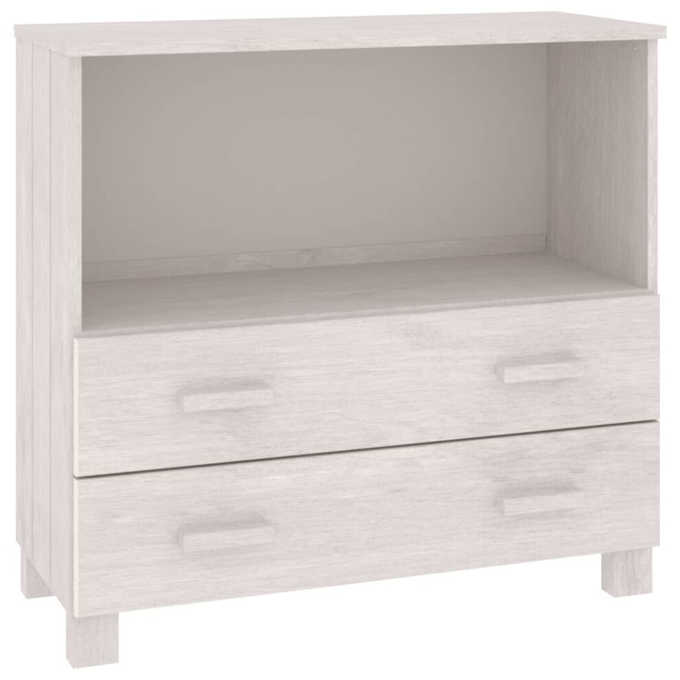 Vidaxl (White) Sideboard Solid Wood Pine Wooden Side Cabinet Furniture Multi Colours