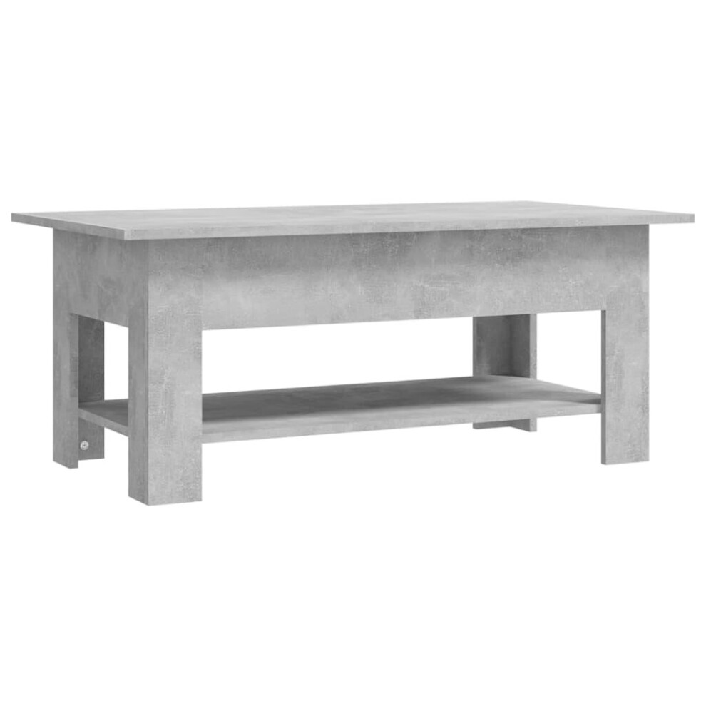 Vidaxl (Concrete Grey) Coffee Table Couch Table Hall End Center Accent Table Engineered Wood