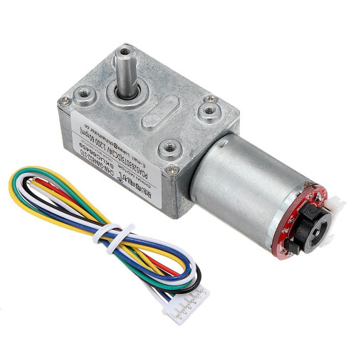 (60RPM) Reduction Gear Encoder Motor Permanent Magnet DC Hall Coding Motor with Code 2