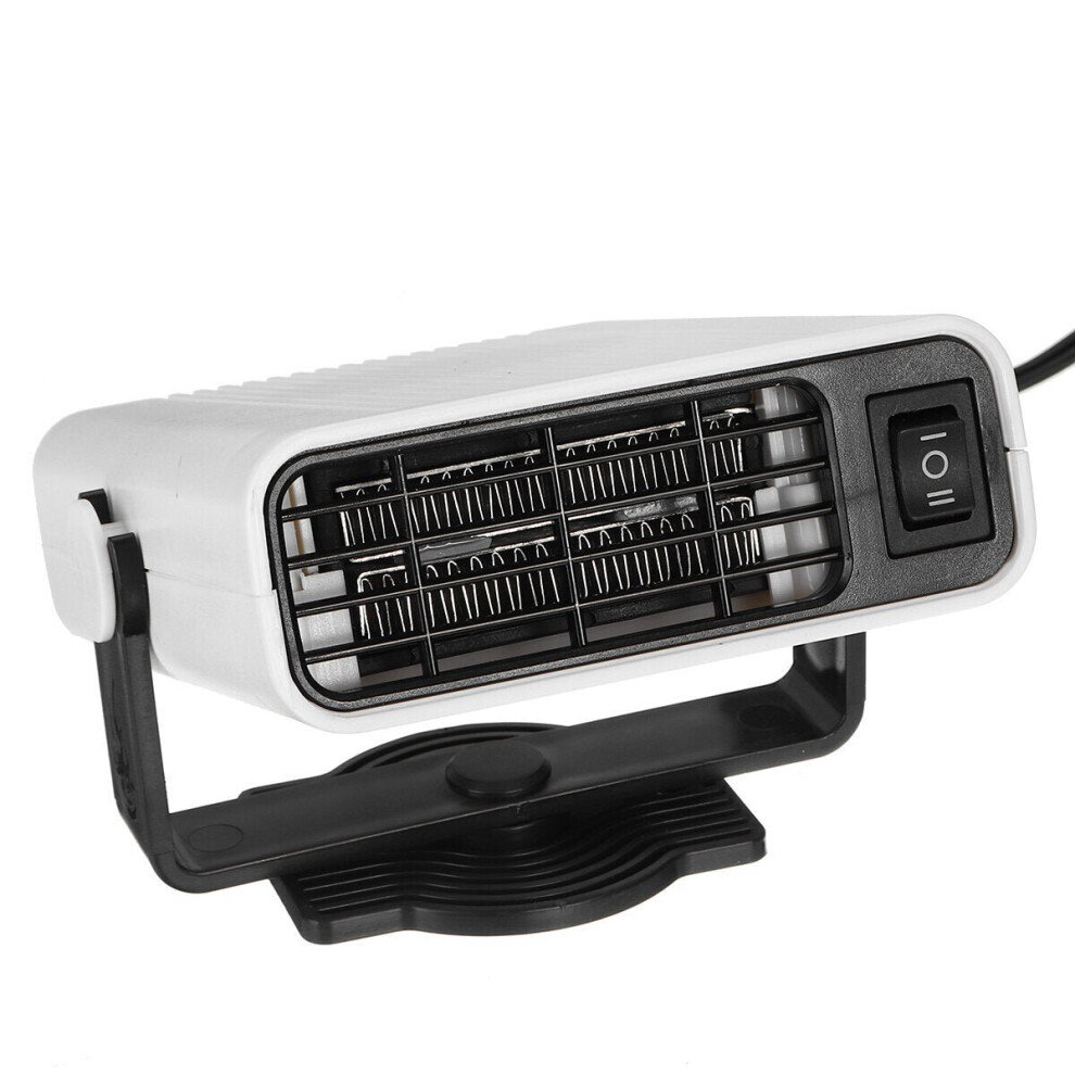 (, 12V) 360 Electric Car Heater Dc Heating Fan Defroster Demister Vehicle Fan White 3654659038029