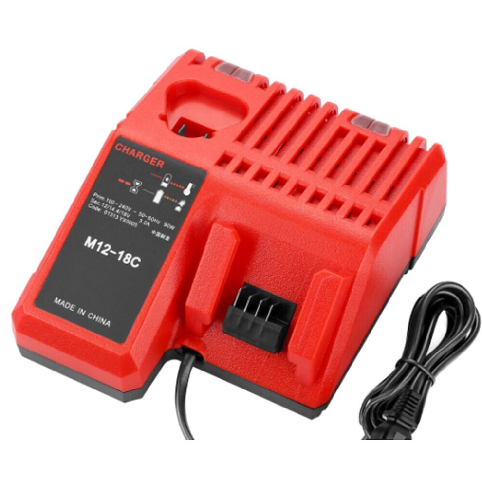 (US Plug) 12/14.4/18V 3.0A Milwakee Dual Charger for Milwakee M12 M18 48-59-1812 48-59-1808 48-11-1811 48-11-1815 48-11-1820 48-11-1822 48-59-1813 Battery Tool