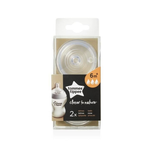 Tommee Tippee TOMMEE TIPPEE Teats 6m + Rapid flow X2 1