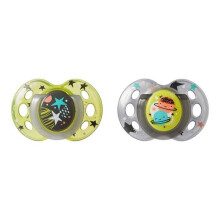 TOMMEE TIPPEE Pacifier Night - Sold by 2 - 18 - 36 months