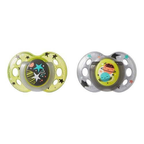 Tommee Tippee TOMMEE TIPPEE Pacifier Night - Sold by 2 - 18 - 36 months
