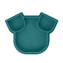 Babymoov Divided silicone plate ISY PLATE Blue dog