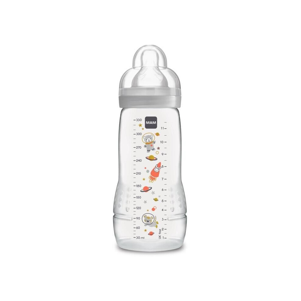 MAM Baby Bottle Easy Active 2nd Age - 330ml - From 6 months - Teat Flow X - Unisex