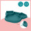Babymoov Babymoov Divided silicone plate ISY PLATE Blue dog 4