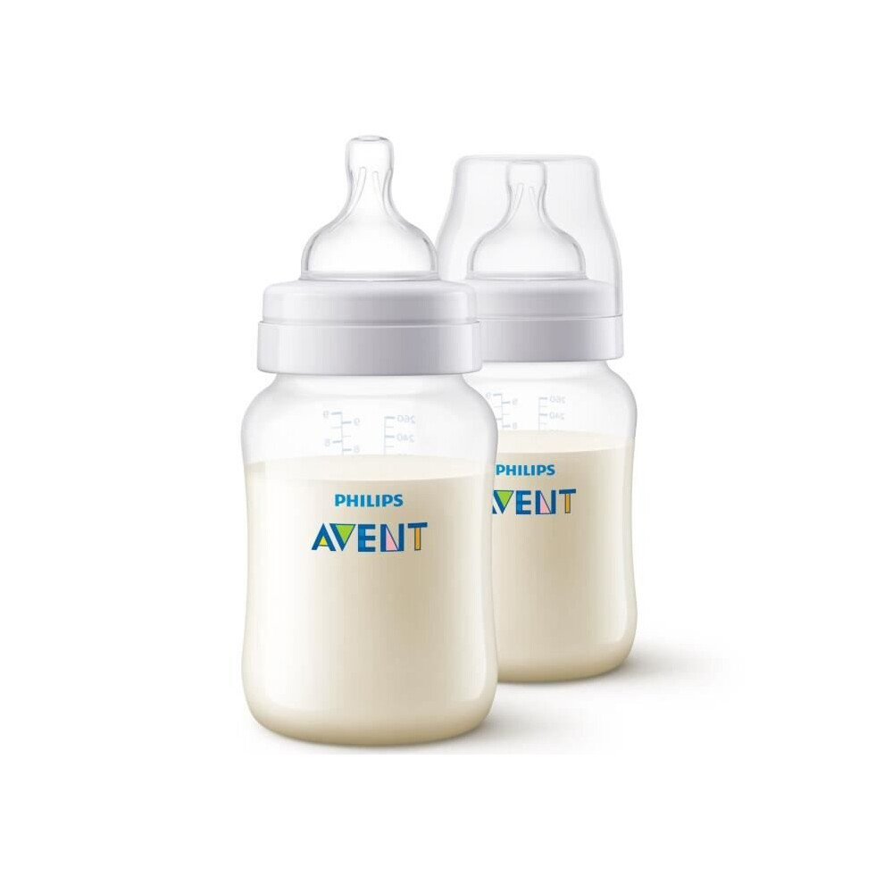 PHILIPS AVENT Set of 2 bottles anti-colic - anti-collic system - 260 ml