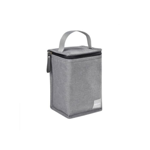 BEABA BEABA, lonchera térmica gris jaspeado