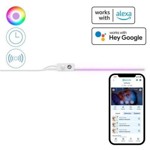 Maxi-Cosi MAXI-COSI Connected bed night light for baby glow, motion sensor, soft light with adjustable intensity 2