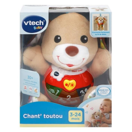 VTech VTECH BABY - Interactief Knuffel Kind - Zingende Hondenbruin 1