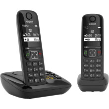 Gigaset AS690A Cordless Phone Twin Handsets With Answering Machine