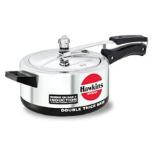 (3.5L) Hawkins Hevibase 8 Litre Pressure Cooker, Induction Cooker, Big Cooker, Silver (IH80)