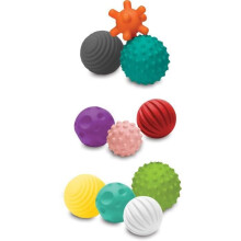 Infantino Textured Multi Ball Set - Speelgoed voor Sensorische Verkenning, 10-delige Set